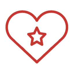 icon heartstar red